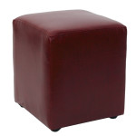 Taburet Cube - imitatie piele bordo - 21902