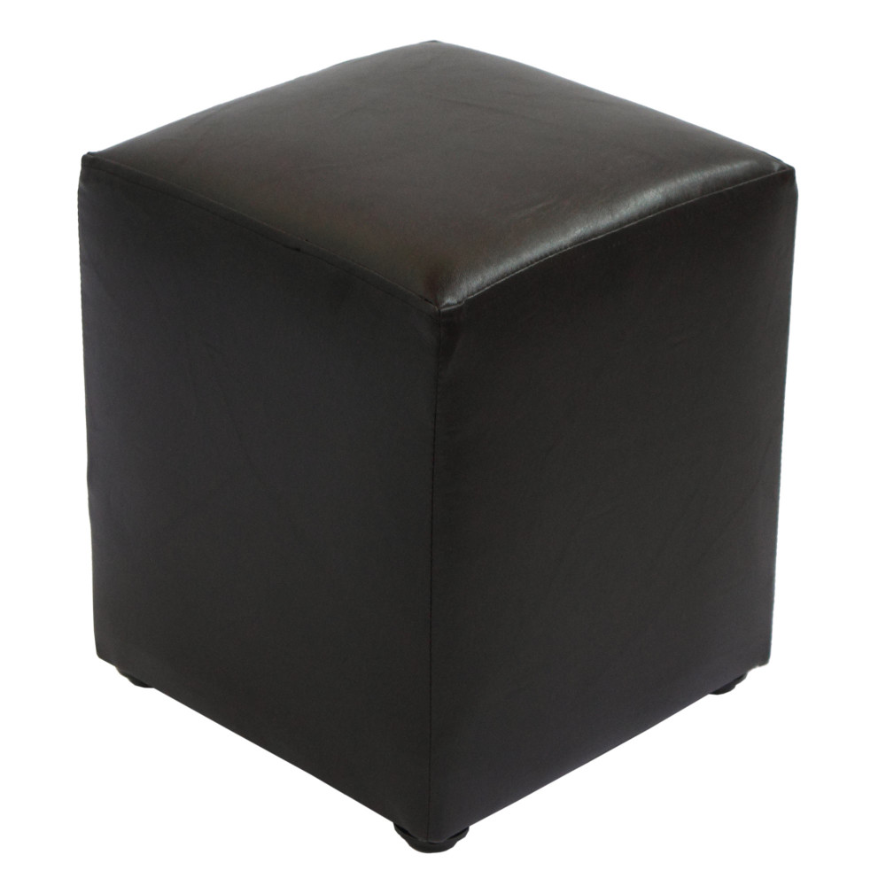 Taburet Cube - imitatie piele wenge - 21835 Taburet Cube - imitatie piele wenge - 21835