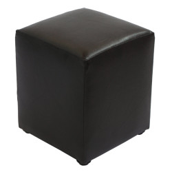 Taburet Cube - imitatie piele wenge - 21835 Taburet Cube - imitatie piele wenge - 21835