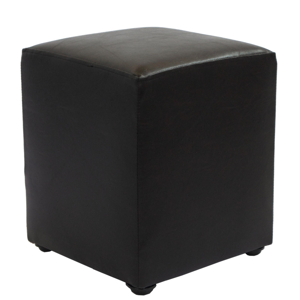 Taburet Cube - imitatie piele wenge - 21835 Taburet Cube - imitatie piele wenge - 21835