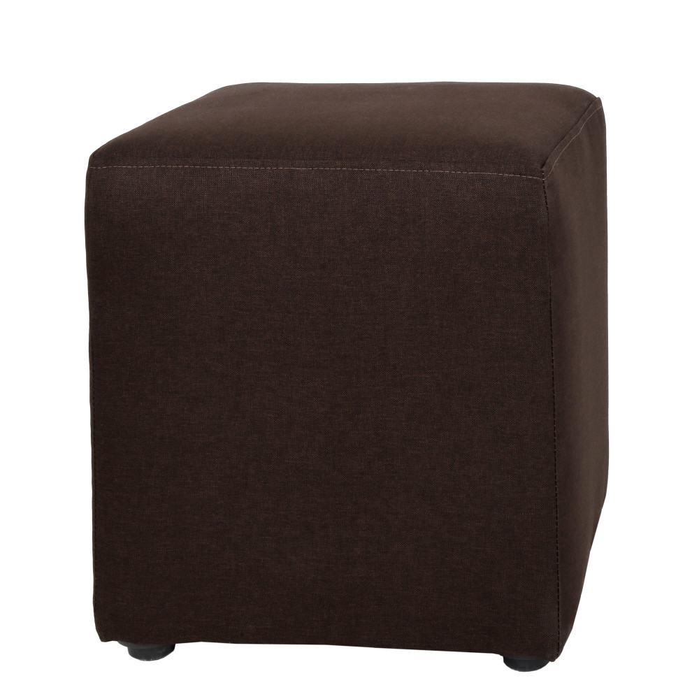 Taburet Cube - stofa S16 - maro Taburet Cube - stofa S16 - maro