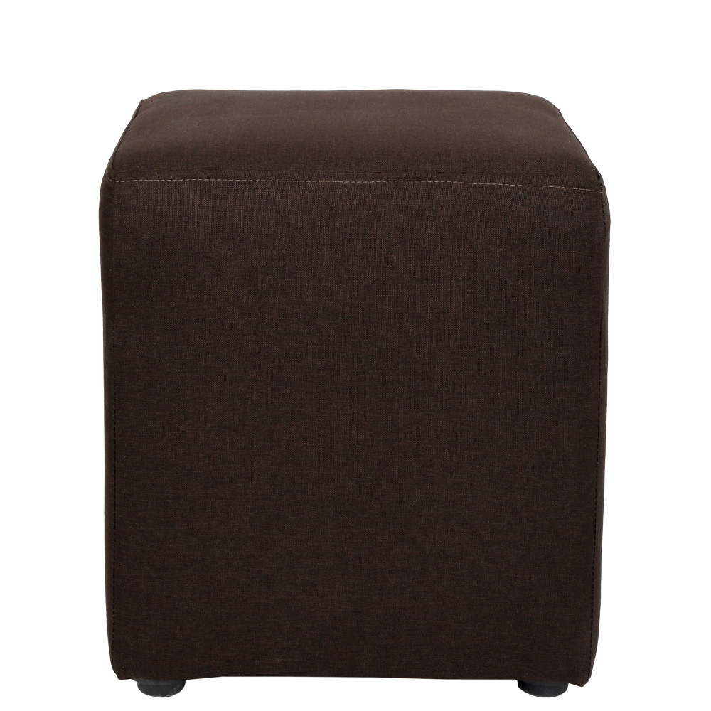 Taburet Cube - stofa S16 - maro Taburet Cube - stofa S16 - maro