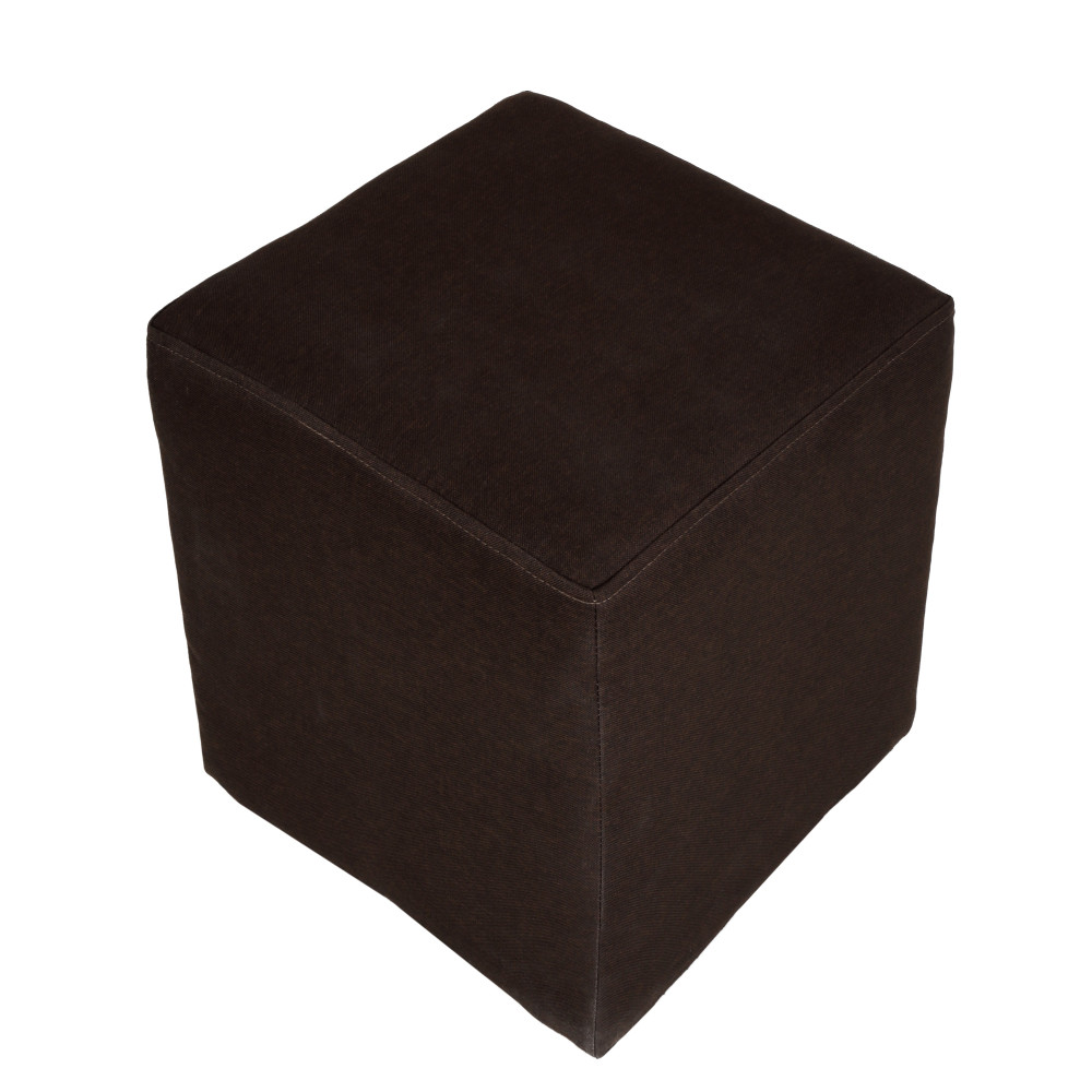 Taburet Cube - stofa S16 - maro Taburet Cube - stofa S16 - maro
