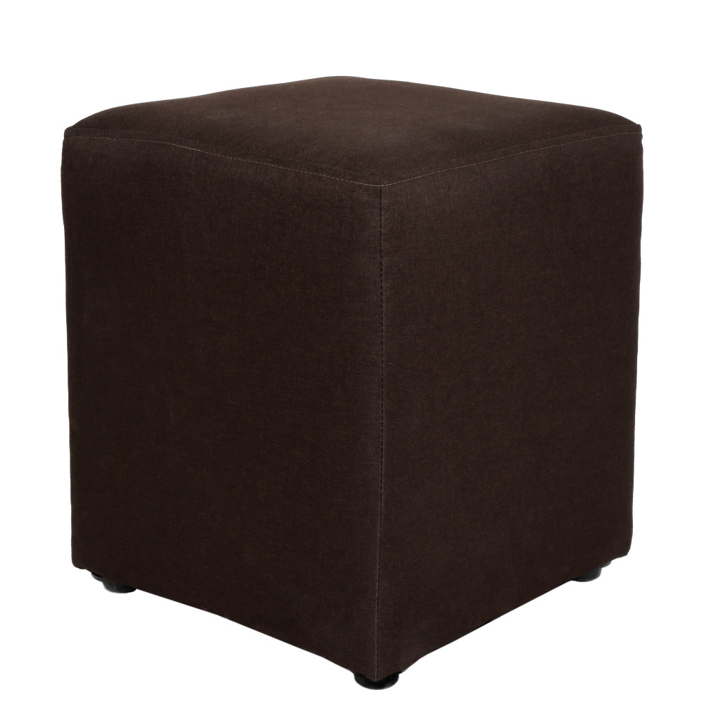 Taburet Cube - stofa S16 - maro Taburet Cube - stofa S16 - maro