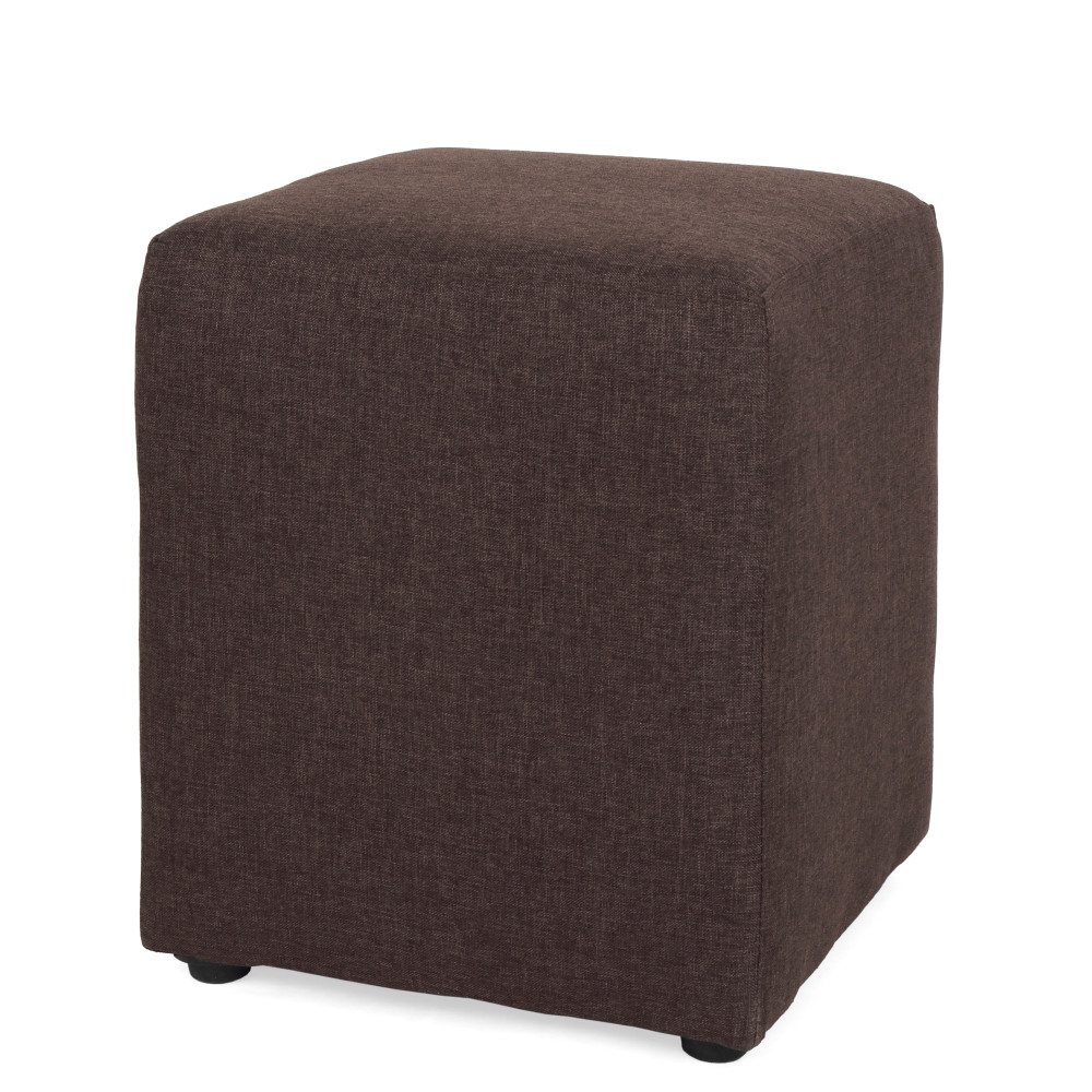 Taburet Cube - stofa S04 - maro