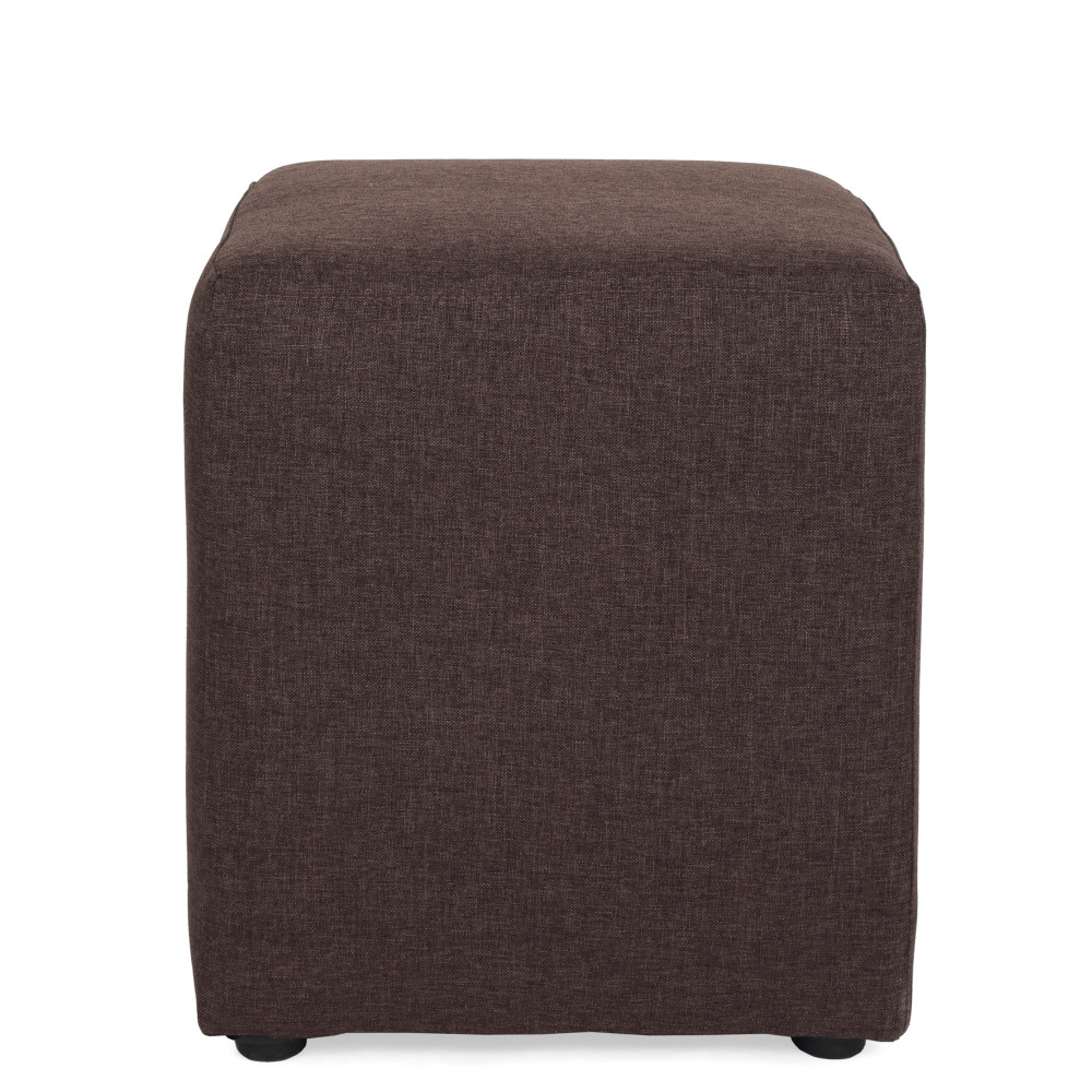 Taburet Cube - stofa S04 - maro