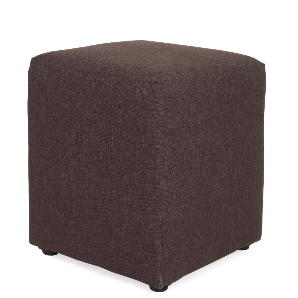 Taburet Cube - stofa S04 - maro