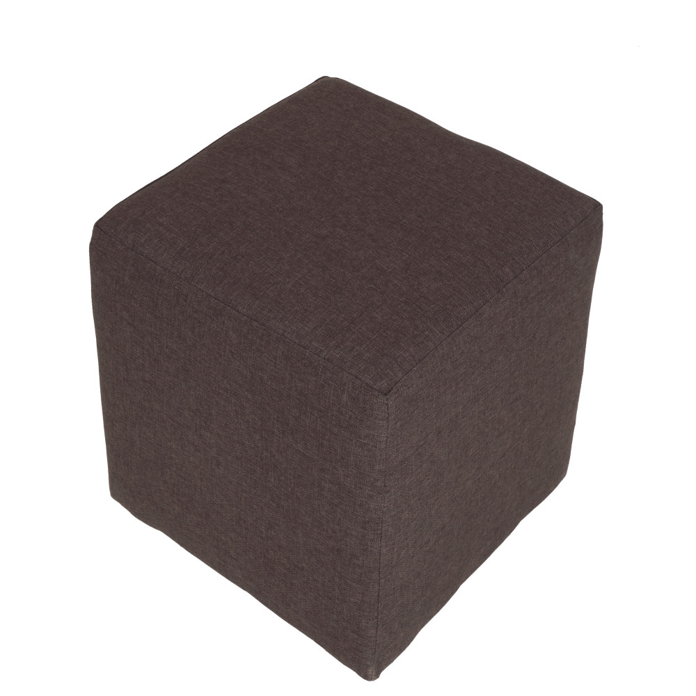Taburet Cube - stofa S04 - maro