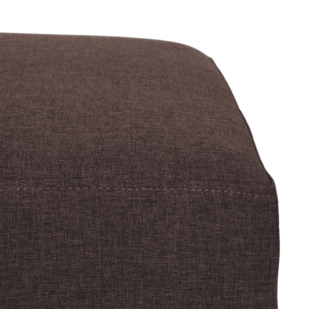 Taburet Cube - stofa S04 - maro