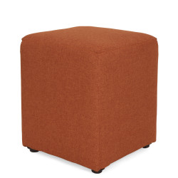 Taburet Cube - stofa S25 - portocaliu Taburet Cube - stofa S25 - portocaliu