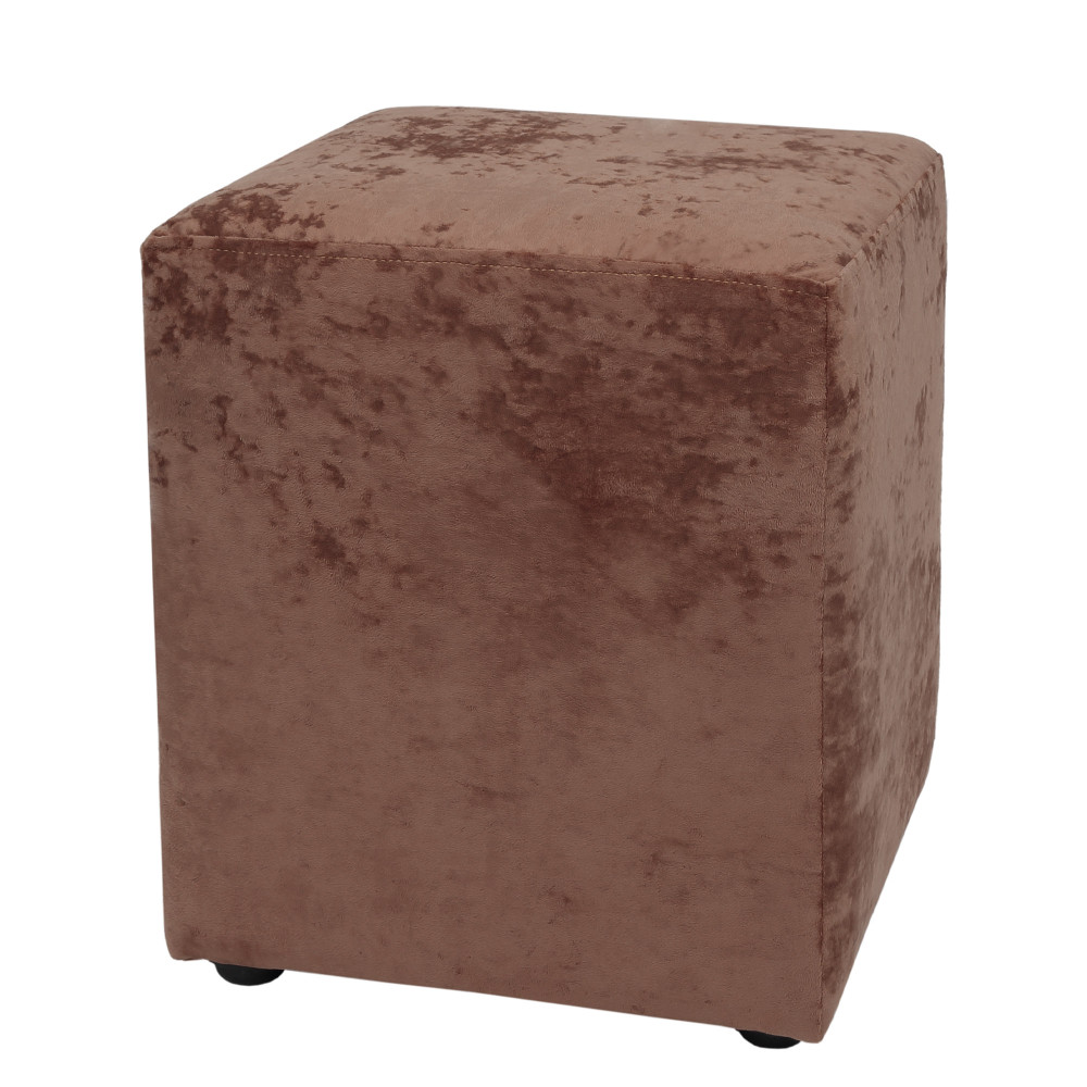 Taburet Cube - stofa E45 - roz Taburet Cube - stofa E45 - roz