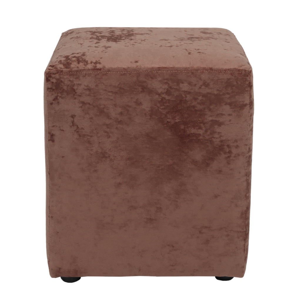 Taburet Cube - stofa E45 - roz Taburet Cube - stofa E45 - roz