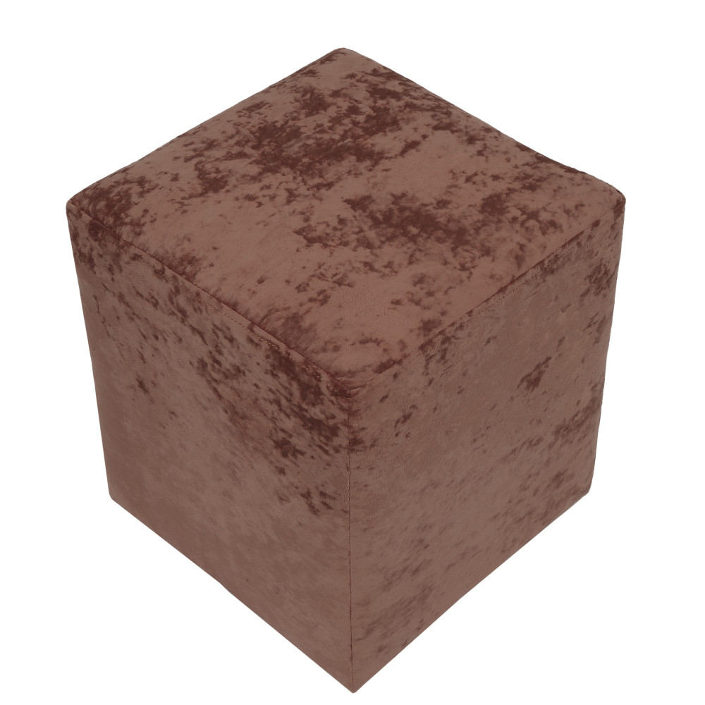 Taburet Cube - stofa E45 - roz Taburet Cube - stofa E45 - roz