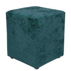 Taburet Cube - stofa E22 - turcoaz Taburet Cube - stofa E22 - turcoaz