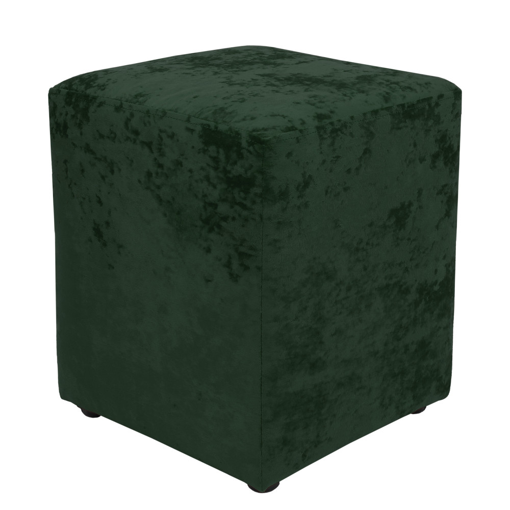 Taburet Cube - stofa E57 - verde Taburet Cube - stofa E57 - verde