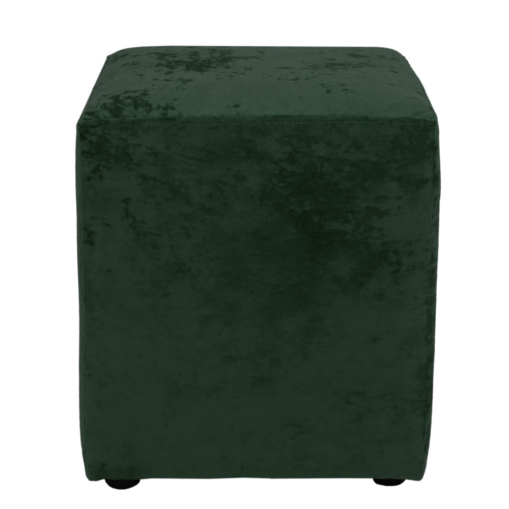 Taburet Cube - stofa E57 - verde Taburet Cube - stofa E57 - verde