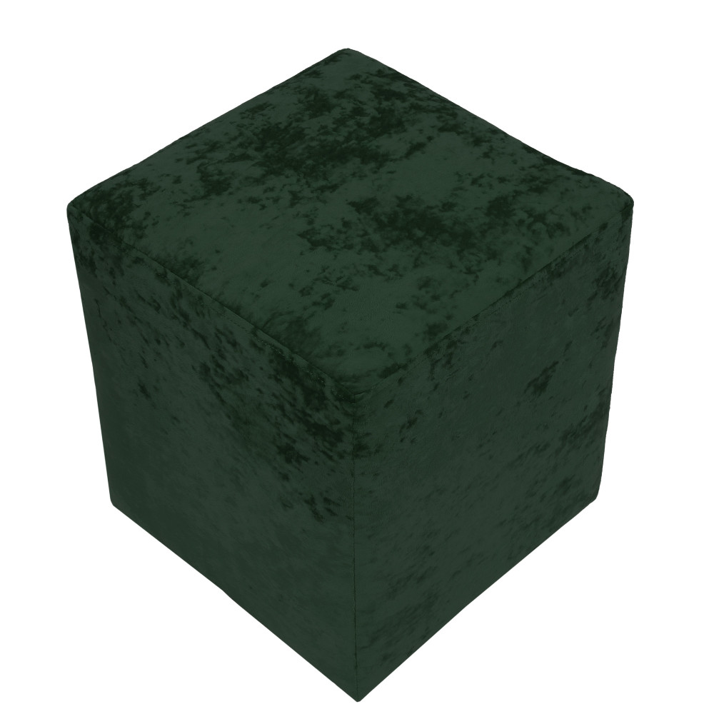 Taburet Cube - stofa E57 - verde Taburet Cube - stofa E57 - verde