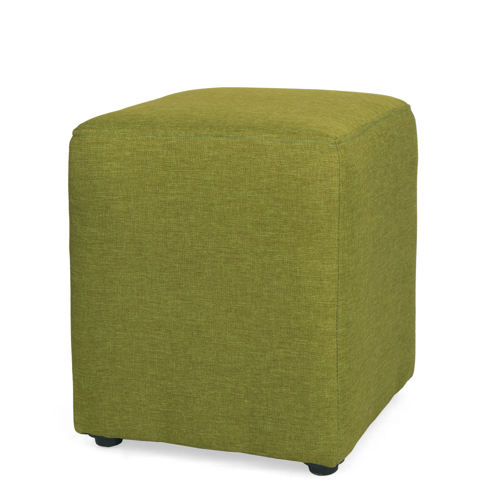 Taburet Cube - stofa S22 - verde Taburet Cube - stofa S22 - verde