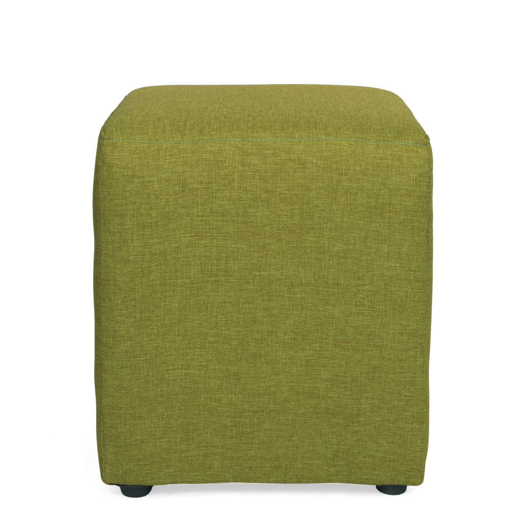 Taburet Cube - stofa S22 - verde Taburet Cube - stofa S22 - verde