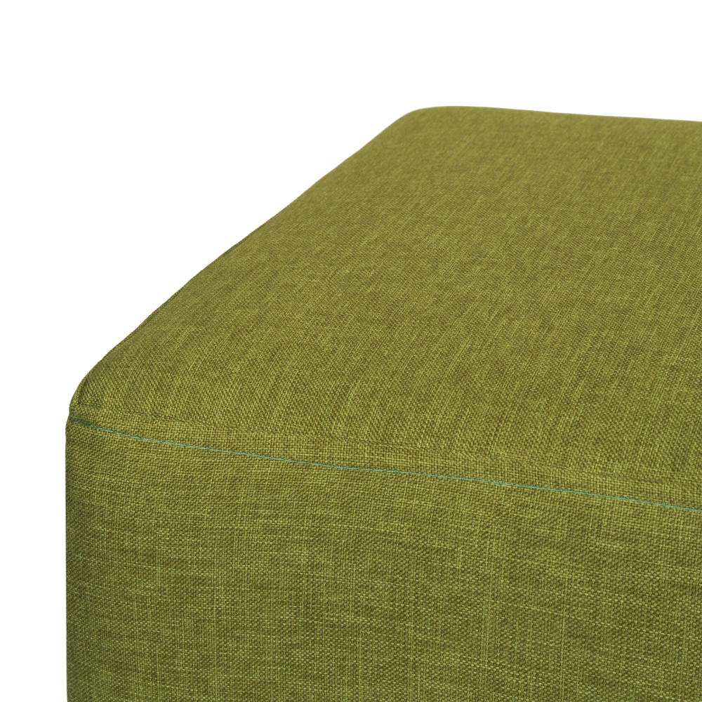 Taburet Cube - stofa S22 - verde Taburet Cube - stofa S22 - verde