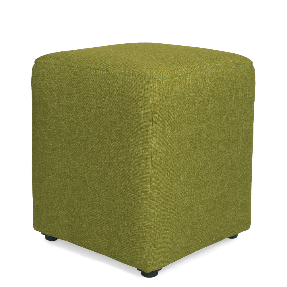 Taburet Cube - stofa S22 - verde Taburet Cube - stofa S22 - verde