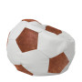 Fotoliu puf Extra Ball - imitatie piele - alb/coniac Fotoliu puf Extra Ball - imitatie piele - alb/coniac