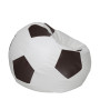 Fotoliu puf Extra Ball - imitatie piele - alb/maro Fotoliu puf Extra Ball - imitatie piele - alb/maro