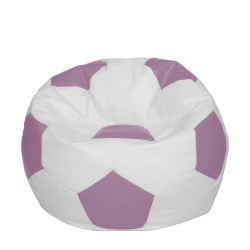 Fotoliu puf Extra Ball - imitatie piele - alb/mov Fotoliu puf Extra Ball - imitatie piele - alb/mov