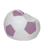Fotoliu puf Extra Ball - imitatie piele - alb/mov Fotoliu puf Extra Ball - imitatie piele - alb/mov