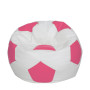 Fotoliu puf Extra Ball - imitatie piele - alb/roz Fotoliu puf Extra Ball - imitatie piele - alb/roz