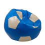 Fotoliu puf Extra Ball - imitatie piele - albastru/crem Fotoliu puf Extra Ball - imitatie piele - albastru/crem