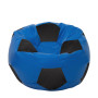 Fotoliu puf Extra Ball - imitatie piele - albastru/negru Fotoliu puf Extra Ball - imitatie piele - albastru/negru