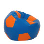 Fotoliu puf Extra Ball - imitatie piele - albastru/portocaliu Fotoliu puf Extra Ball - imitatie piele - albastru/portocaliu