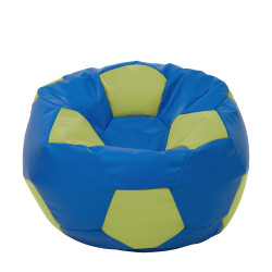 Fotoliu puf Extra Ball - imitatie piele - albastru/verde Fotoliu puf Extra Ball - imitatie piele - albastru/verde