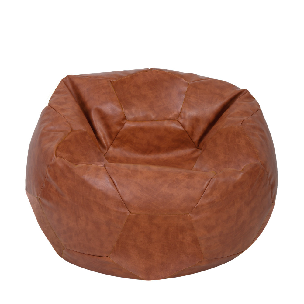 Fotoliu puf Extra Ball - imitatie piele - coniac Fotoliu puf Extra Ball - imitatie piele - coniac