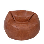 Fotoliu puf Extra Ball - imitatie piele - coniac