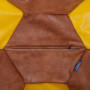 Fotoliu puf Extra Ball - imitatie piele - coniac/galben Fotoliu puf Extra Ball - imitatie piele - coniac/galben