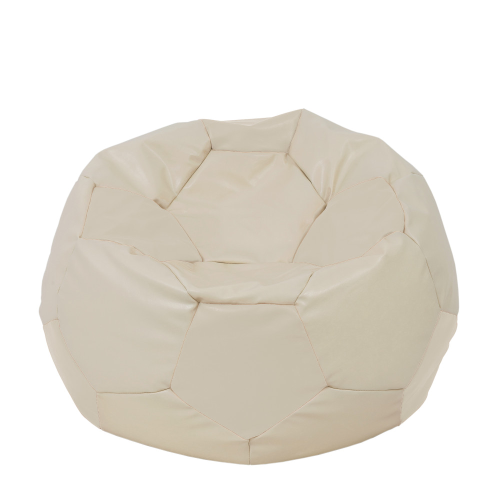 Fotoliu puf Extra Ball - imitatie piele - crem Fotoliu puf Extra Ball - imitatie piele - crem