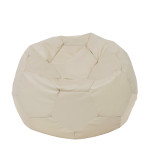 Fotoliu puf Extra Ball - imitatie piele - crem
