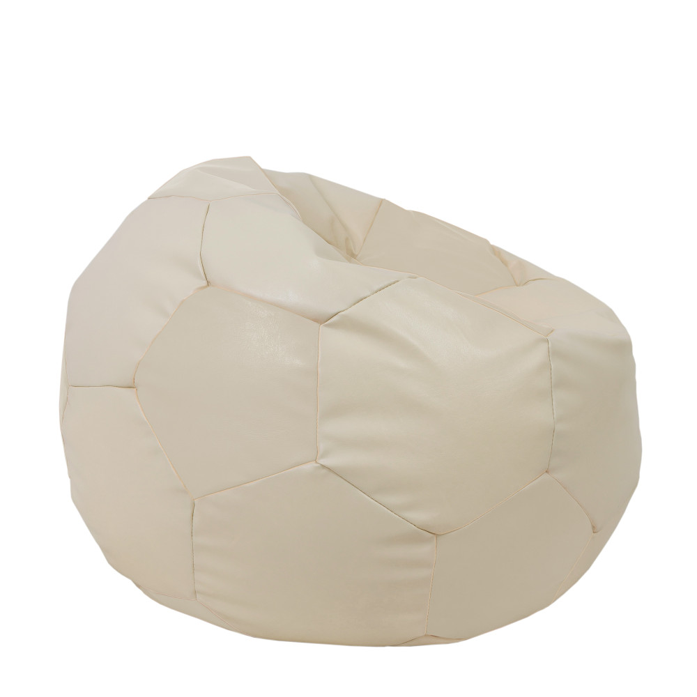 Fotoliu puf Extra Ball - imitatie piele - crem Fotoliu puf Extra Ball - imitatie piele - crem