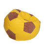 Fotoliu puf Extra Ball - imitatie piele - galben/coniac Fotoliu puf Extra Ball - imitatie piele - galben/coniac