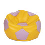 Fotoliu puf Extra Ball - imitatie piele - galben/mov Fotoliu puf Extra Ball - imitatie piele - galben/mov