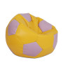 Fotoliu puf Extra Ball - imitatie piele - galben/mov Fotoliu puf Extra Ball - imitatie piele - galben/mov