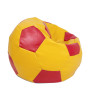 Fotoliu puf Extra Ball - imitatie piele - galben/rosu Fotoliu puf Extra Ball - imitatie piele - galben/rosu