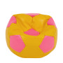 Fotoliu puf Extra Ball - imitatie piele - galben/roz Fotoliu puf Extra Ball - imitatie piele - galben/roz