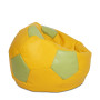Fotoliu puf Extra Ball - imitatie piele - galben/verde Fotoliu puf Extra Ball - imitatie piele - galben/verde