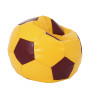 Fotoliu puf Extra Ball - imitatie piele - galben/bordo Fotoliu puf Extra Ball - imitatie piele - galben/bordo