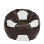 Fotoliu puf Extra Ball - imitatie piele - maro/alb Fotoliu puf Extra Ball - imitatie piele - maro/alb