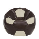 Fotoliu puf Extra Ball - imitatie piele - maro/crem