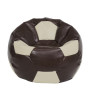 Fotoliu puf Extra Ball - imitatie piele - maro/crem Fotoliu puf Extra Ball - imitatie piele - maro/crem